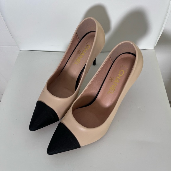 Chanel Leather Heels - Picture 1 of 4